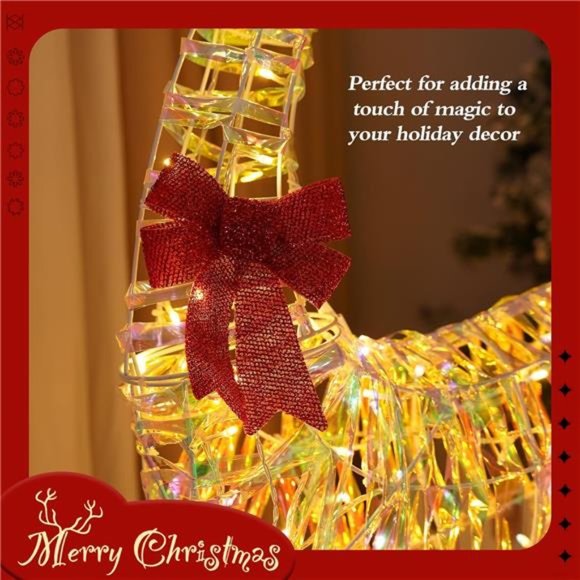 3 Piece Christmas Reindeer Outdoor Decorations with 280 Lights - Picture 3 of 6